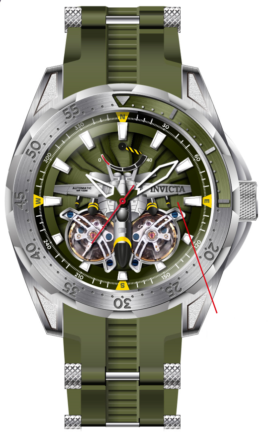 Band For Invicta Aviator Men 44685 - Invicta Watch Bands