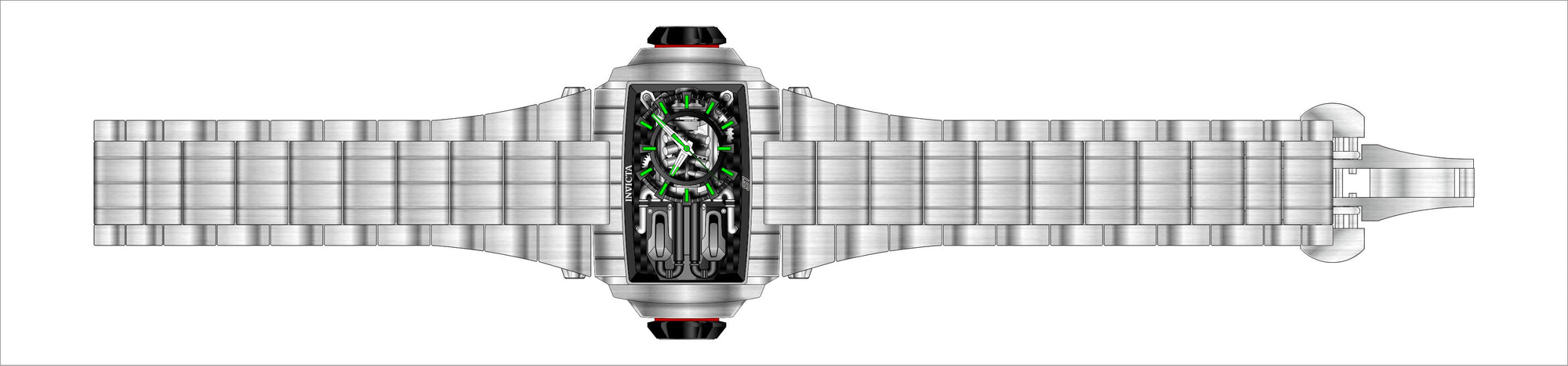 Band For Invicta S1 Rally  Men 44799