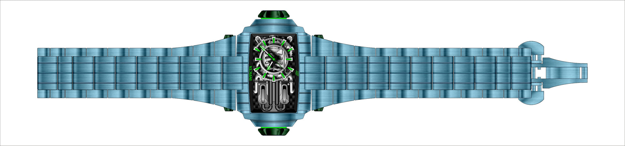 Band For Invicta S1 Rally  Men 44803