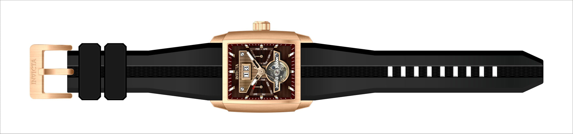 Band For Invicta Cuadro  Men 44813