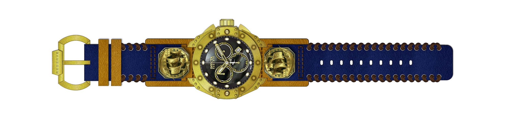 Band For Invicta Reserve Akula Men 44730