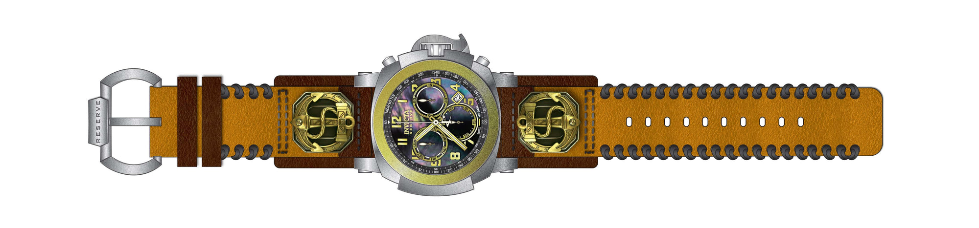 Band For Invicta Reserve Man of War Men 44724