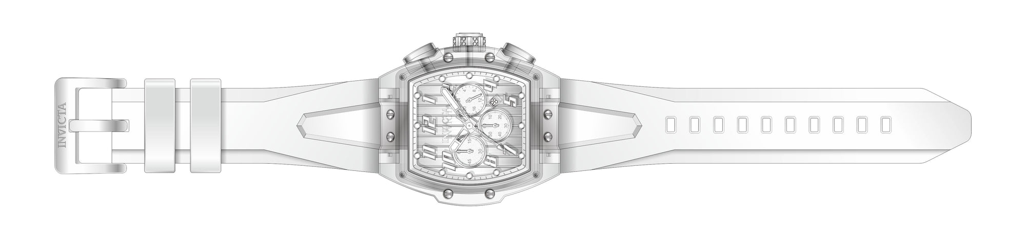 Band For Invicta S1 Rally  Men 45481