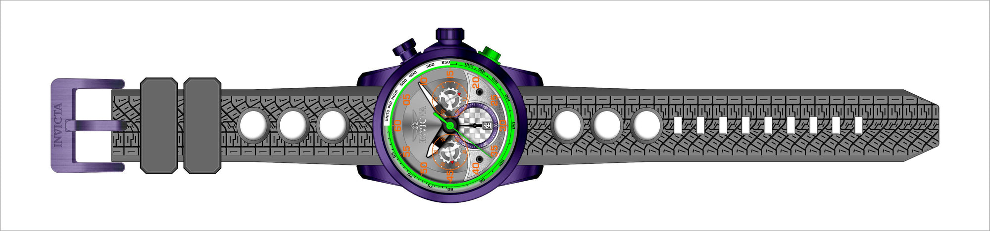 Band For Invicta S1 Rally  Men 45583