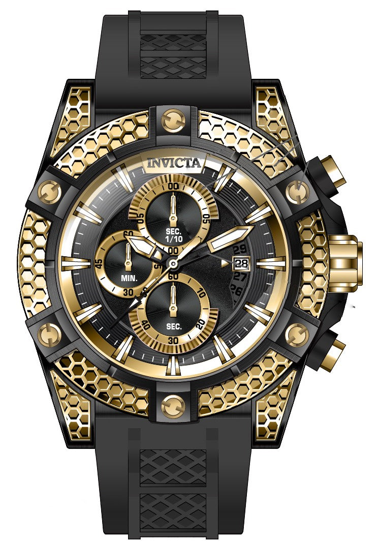Band For Invicta Bolt  Men 45595