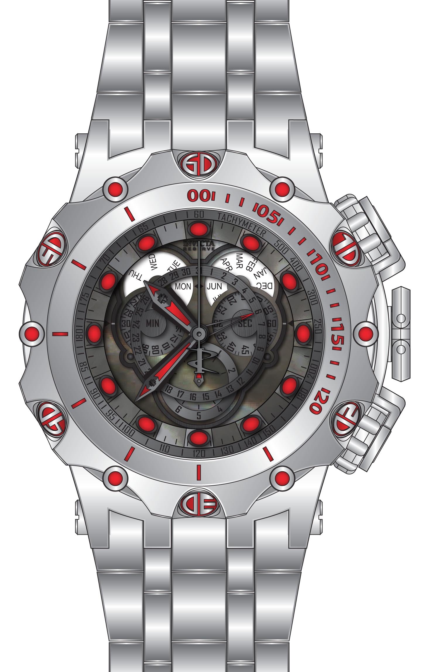 Band For Invicta Reserve  Men 45605