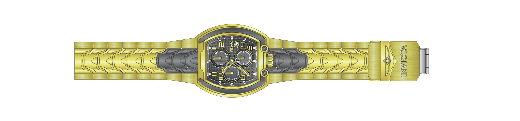 Band For Invicta Reserve Man Men 45202