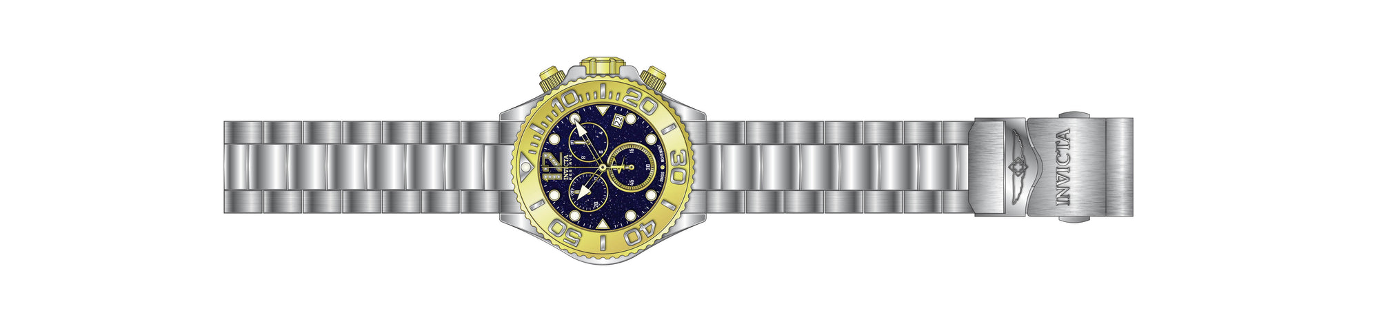 Band For Invicta Reserve Grand Diver Men 45367