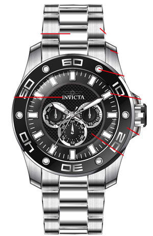 Parts For Invicta Pro Diver SCUBA Men 45756