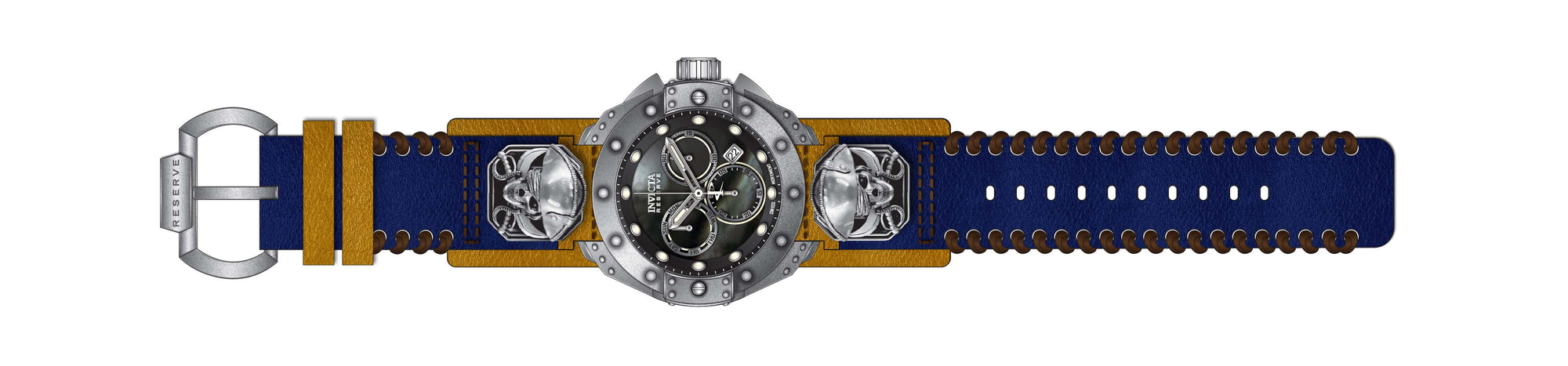 Band For Invicta Reserve Akula Men 44726