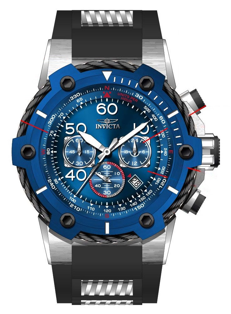 Band For Invicta Bolt  Men 45820