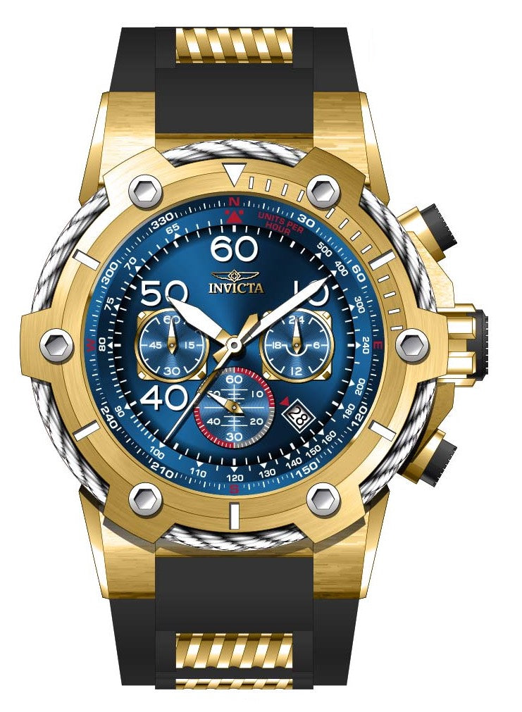 Band For Invicta Bolt  Men 45822