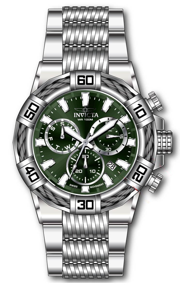 Band For Invicta Bolt  Men 45842