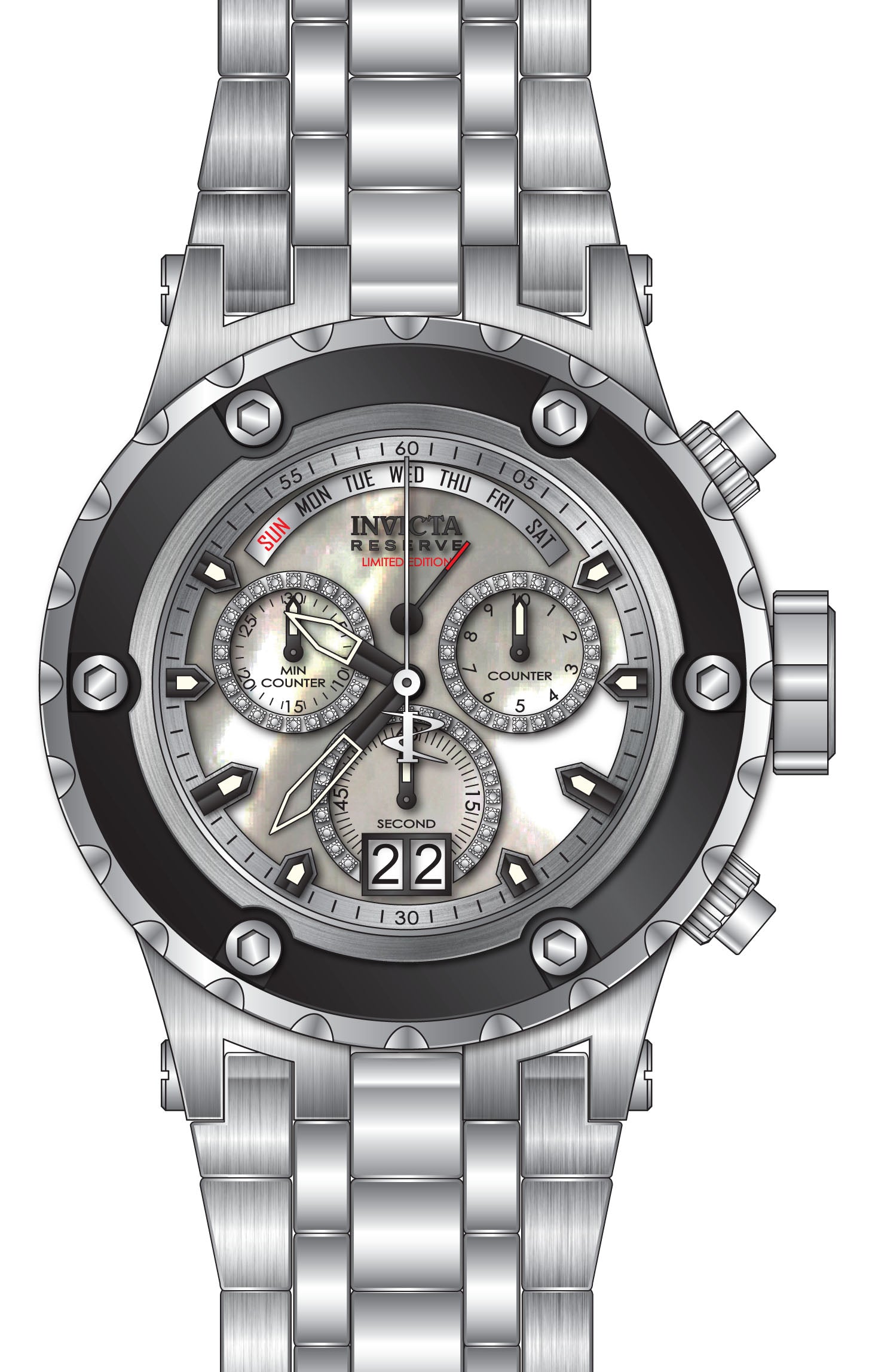 Band For Invicta Reserve Specialty Subaqua Men 45898