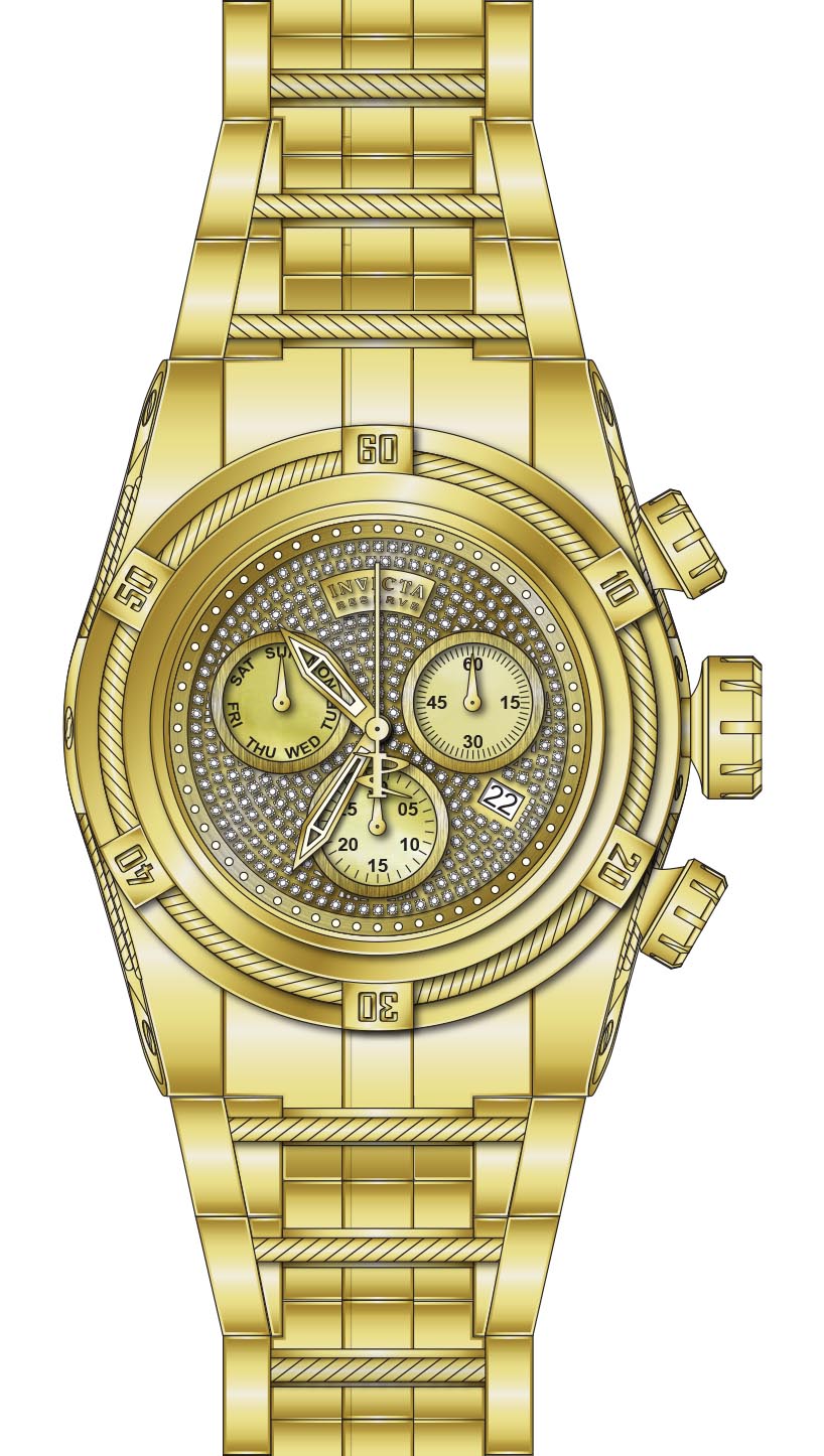 Band For Invicta Reserve Bolt Zeus Men 45921 - Invicta Watch Bands