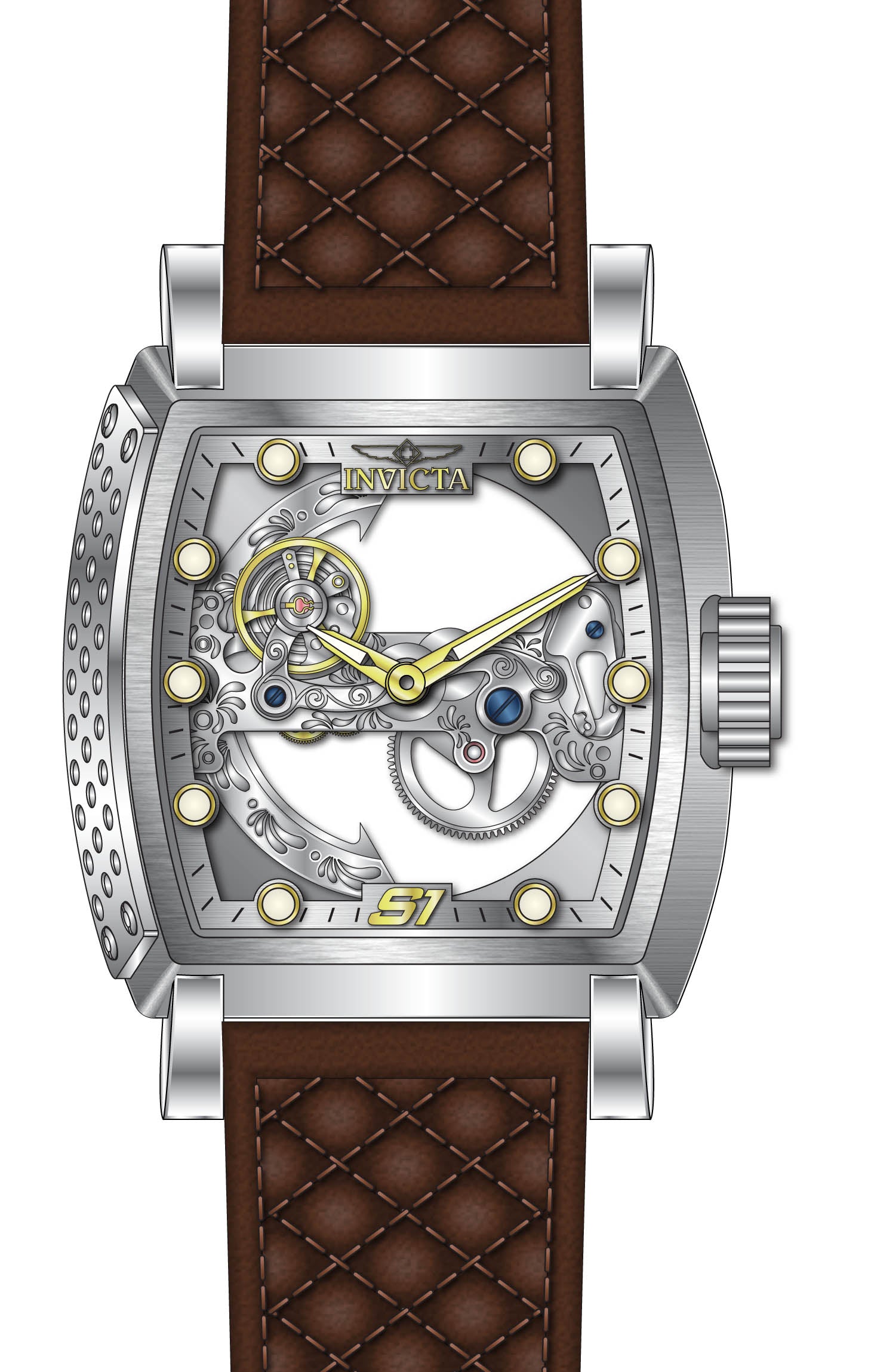 Band For Invicta S1 Rally  Men 45994