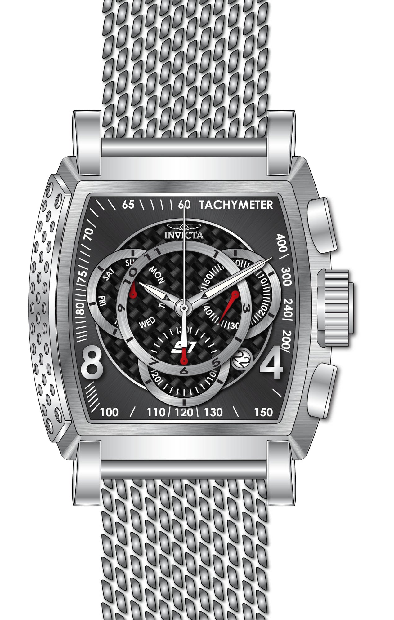 Band For Invicta S1 Rally Men 46007 - Invicta Watch Bands