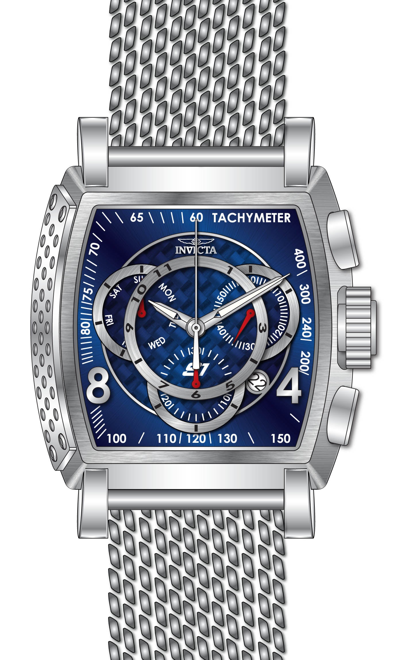 Band For Invicta S1 Rally  Men 46008