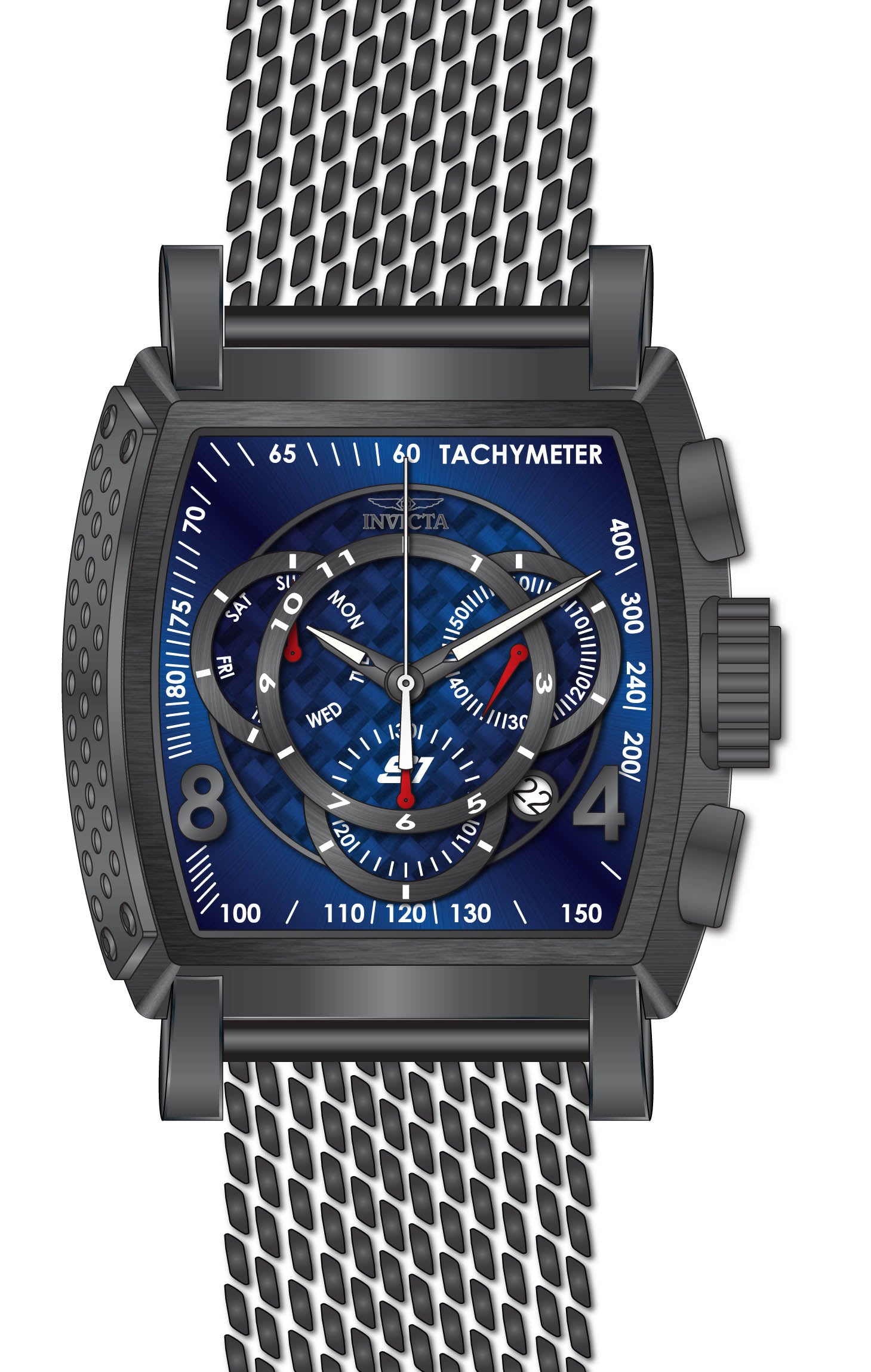 Band For Invicta S1 Rally  Men 46011