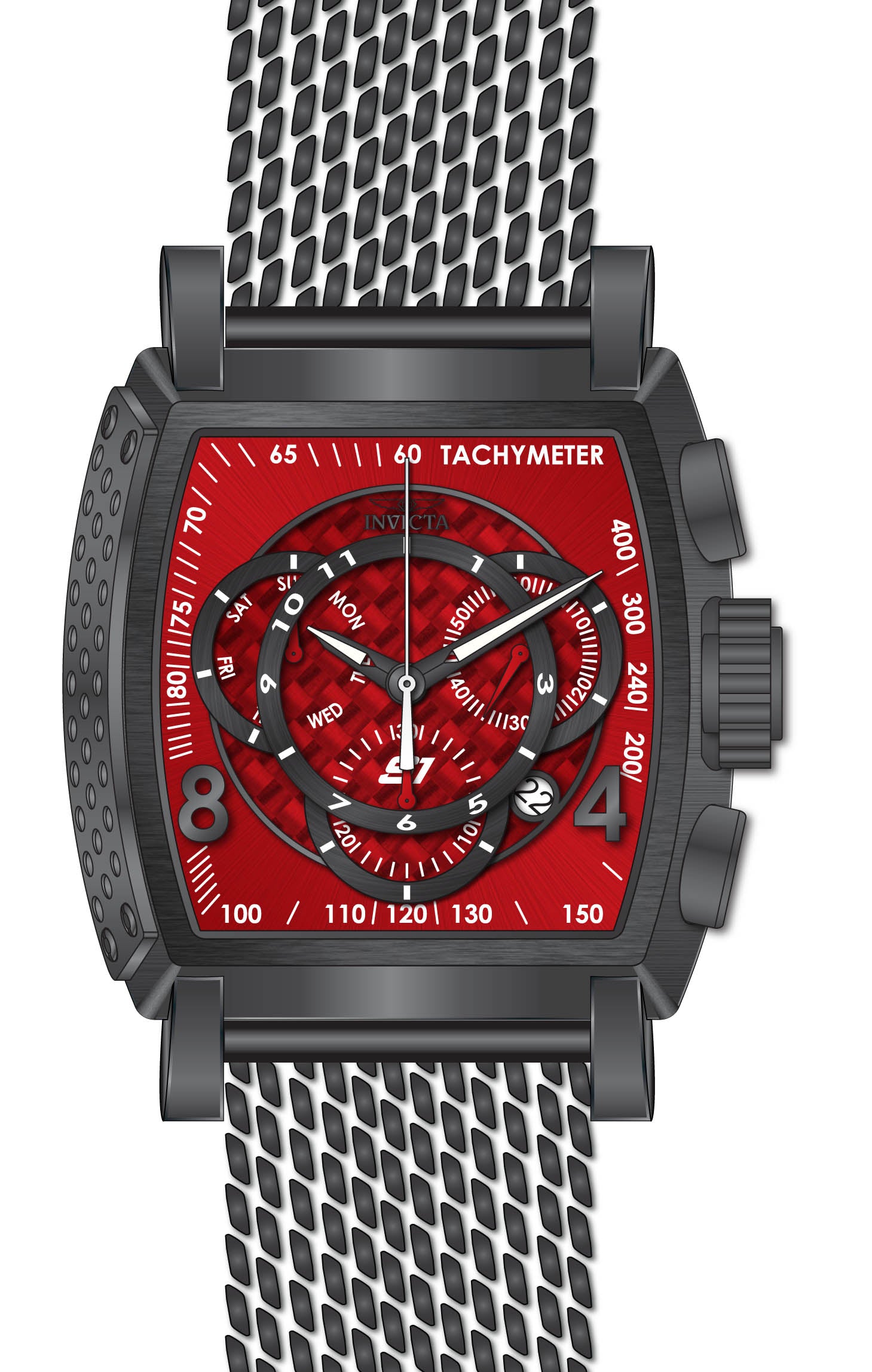 Band For Invicta S1 Rally  Men 46012