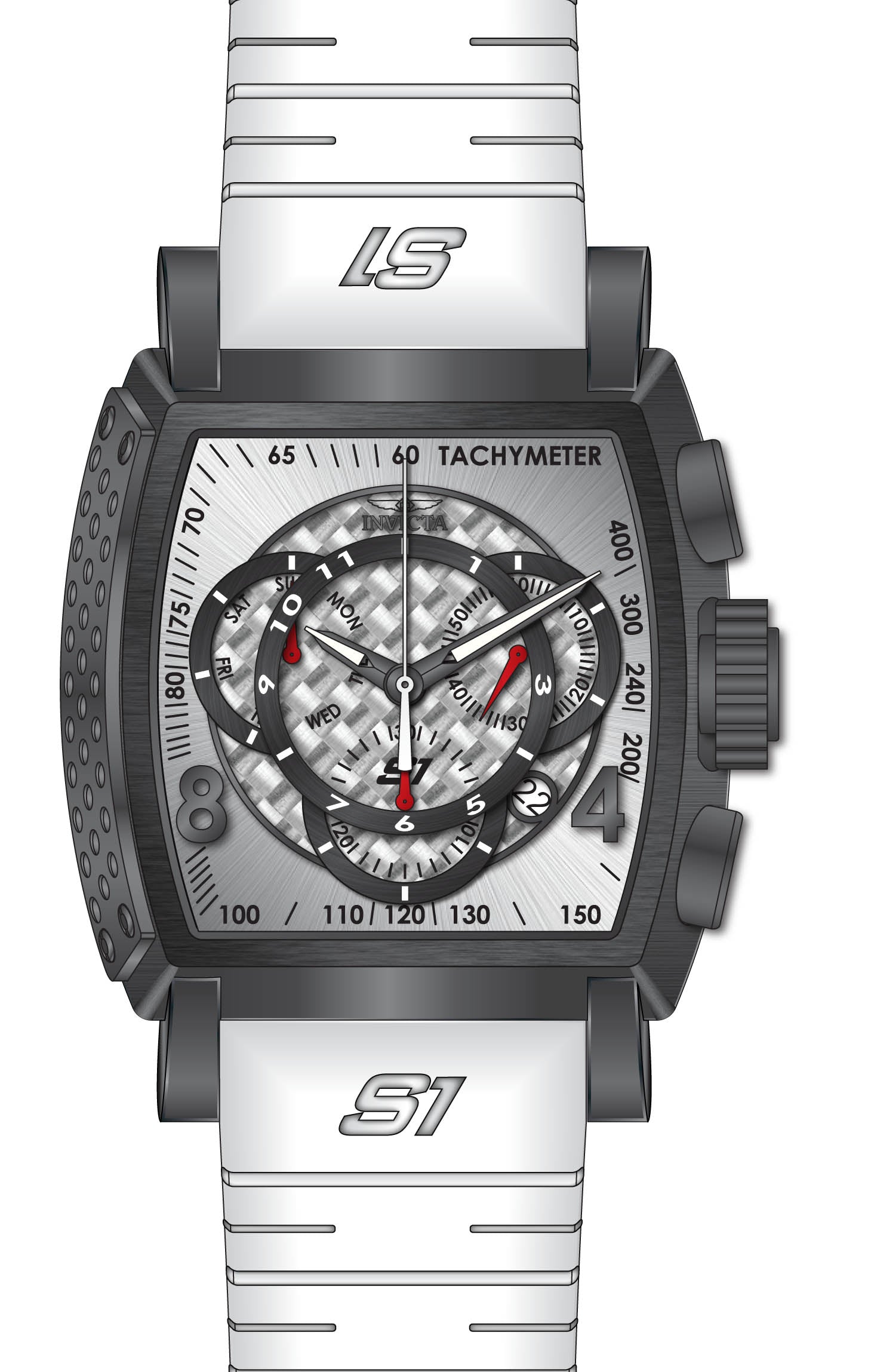 Band For Invicta S1 Rally  Men 46022