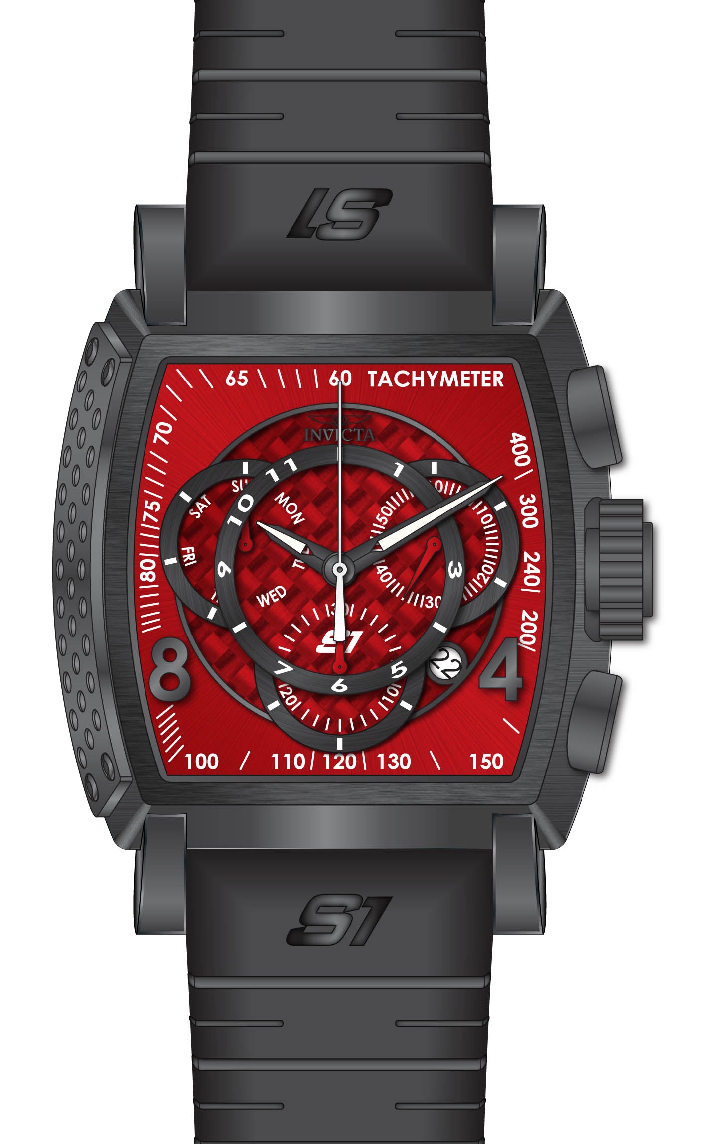Band For Invicta S1 Rally  Men 46023
