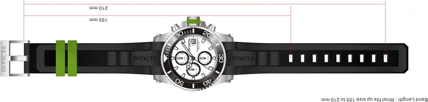 Band for Invicta Pro Diver 11223 Polyurethane Strap