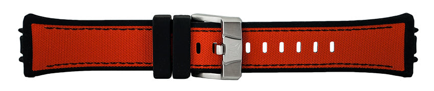 Band for Cruise One 114038 Black with Orange Canvas Insert